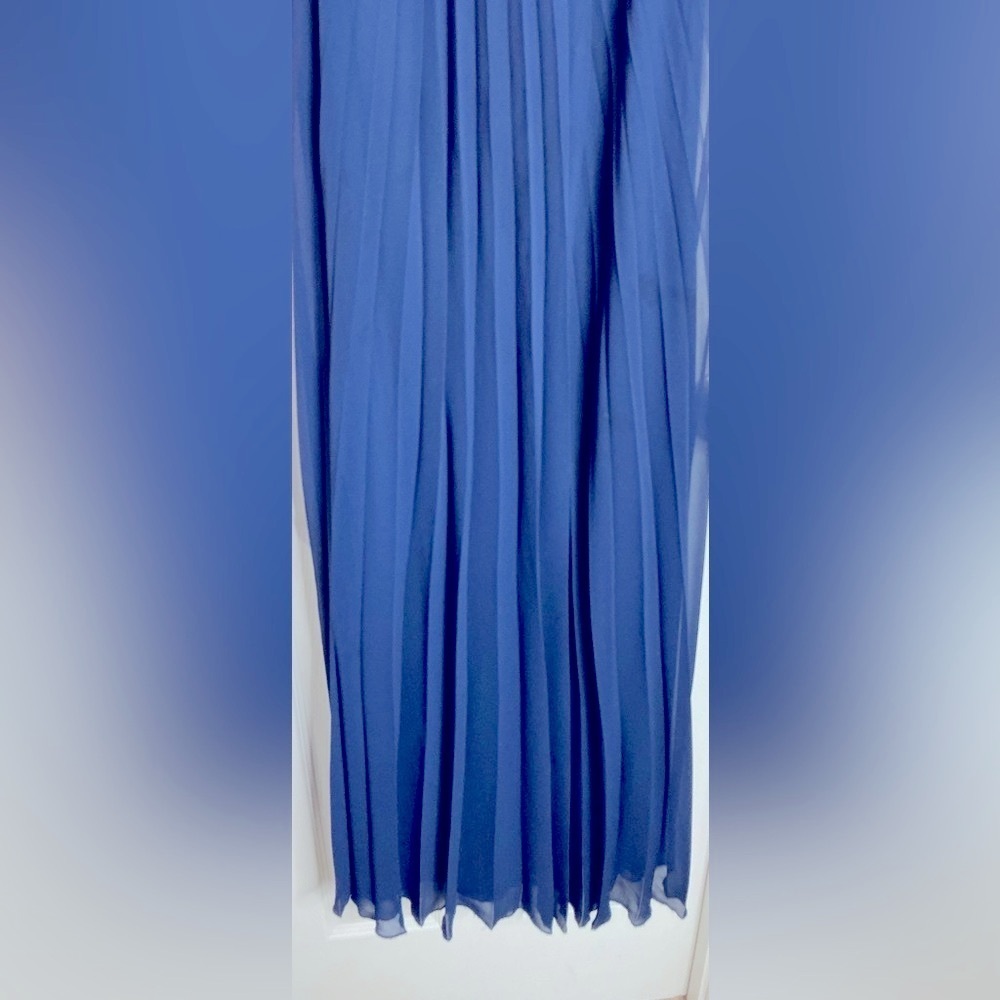 B Darlin Blue Off Shoulder Maxi Sundress - Picture 5 of 12